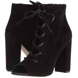 Sam Edelman Yvie Lace Up Open Toe Bootie 6.5